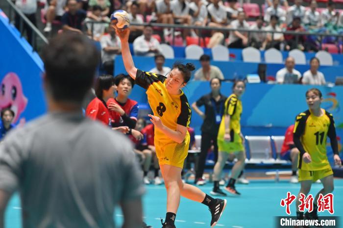 安徽滁州队首夺全国学生运动会手球女子组冠军