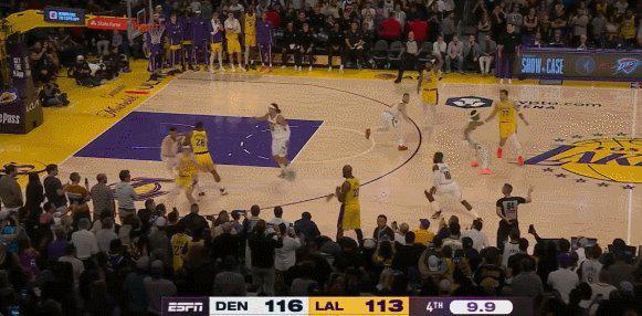 湖人逆转掘金关键判罚引争议